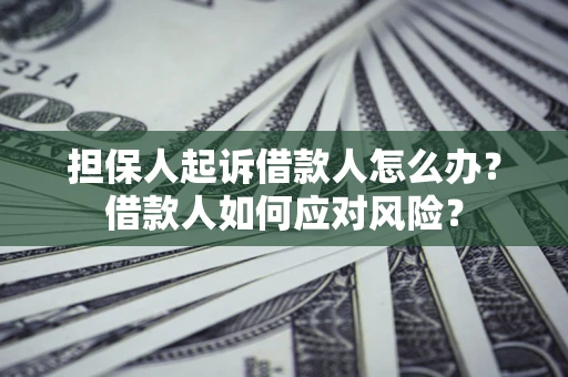 北京担保人起诉借款人怎么办？借款人如何应对风险？